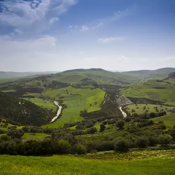 Tunisia, Sejenane, Sejenane River Valley in springtime