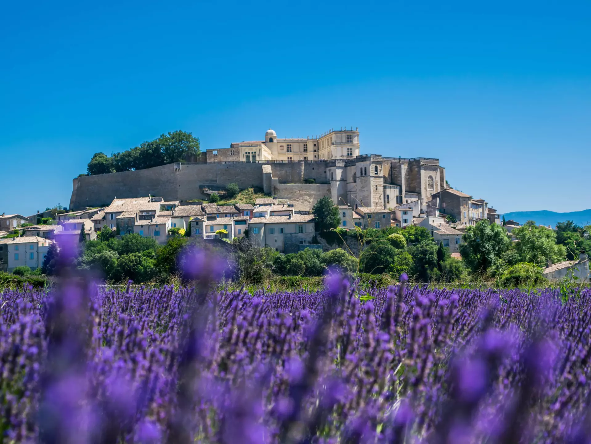 The medieval village of Grignan in Auvergne-Rhône-Alpes, France. Begir/Shutterstock