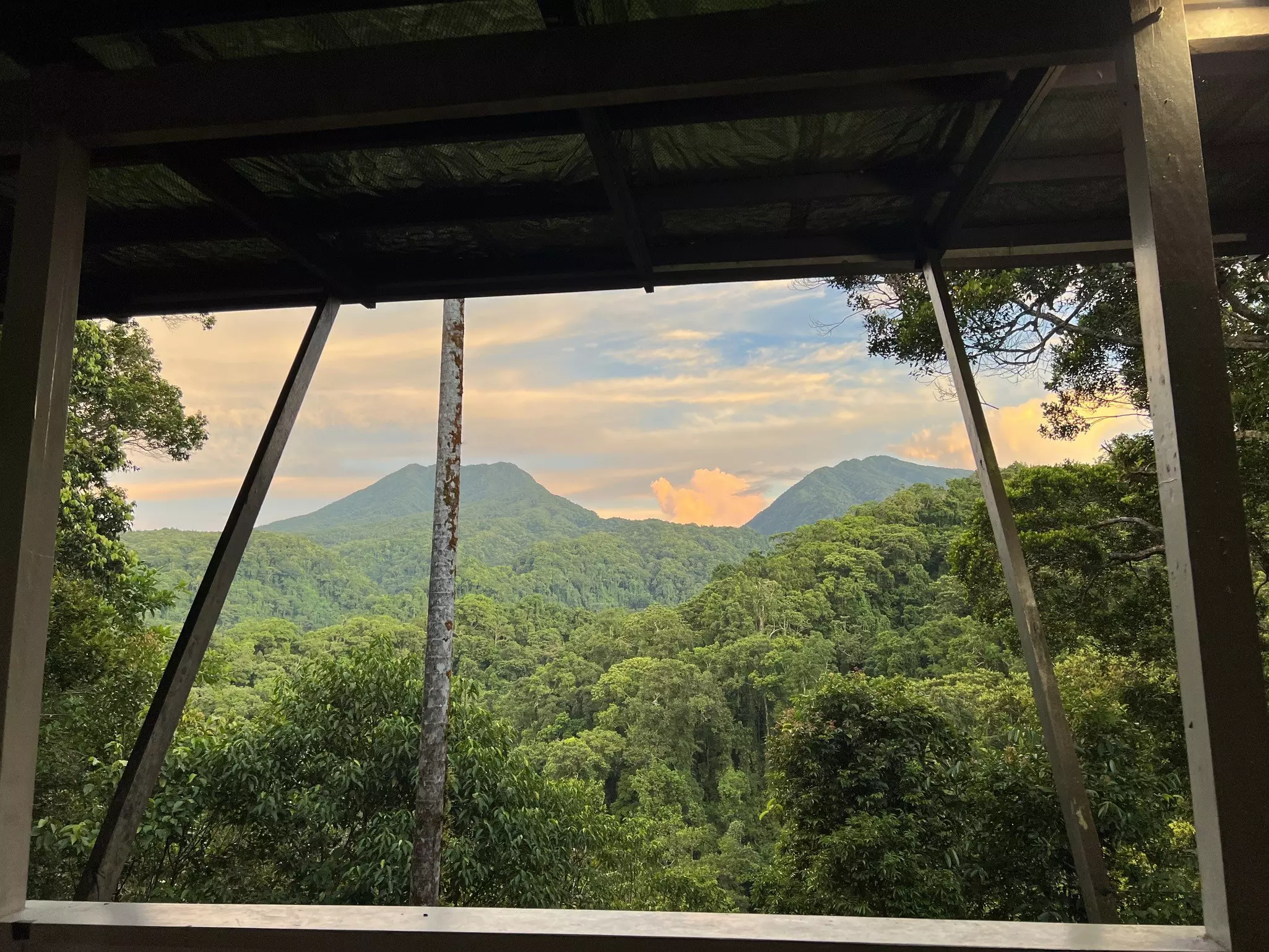 Ellie Quirin taking a rest on the Appalachian Trail