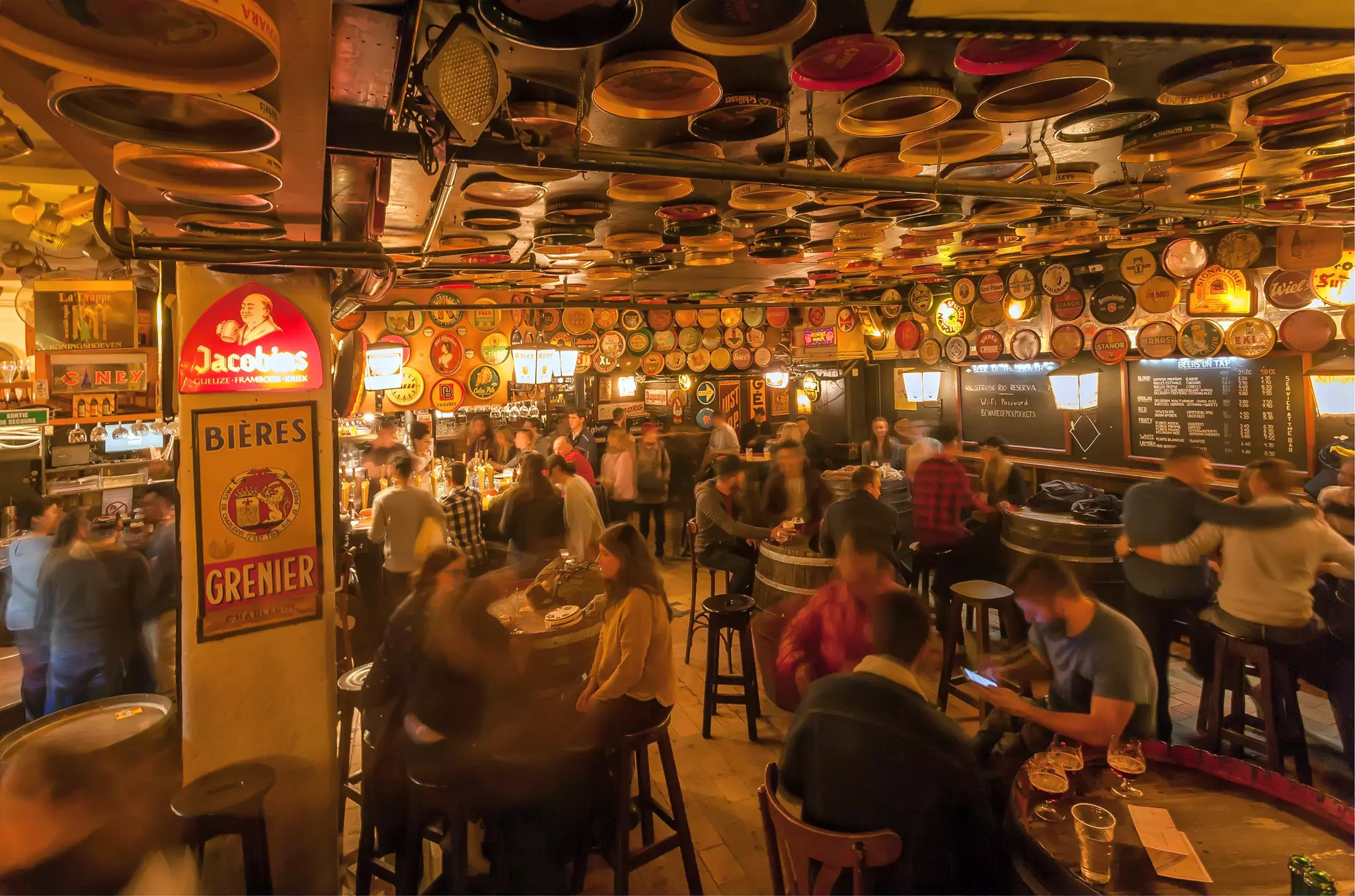 Delirium in central Brussels holds the world record for the most beers avaialble in one place (around 2000) © Radiokafka / Shutterstock