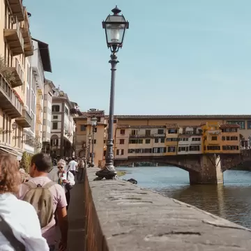 A view of Ponte Vecchio over the Arno River