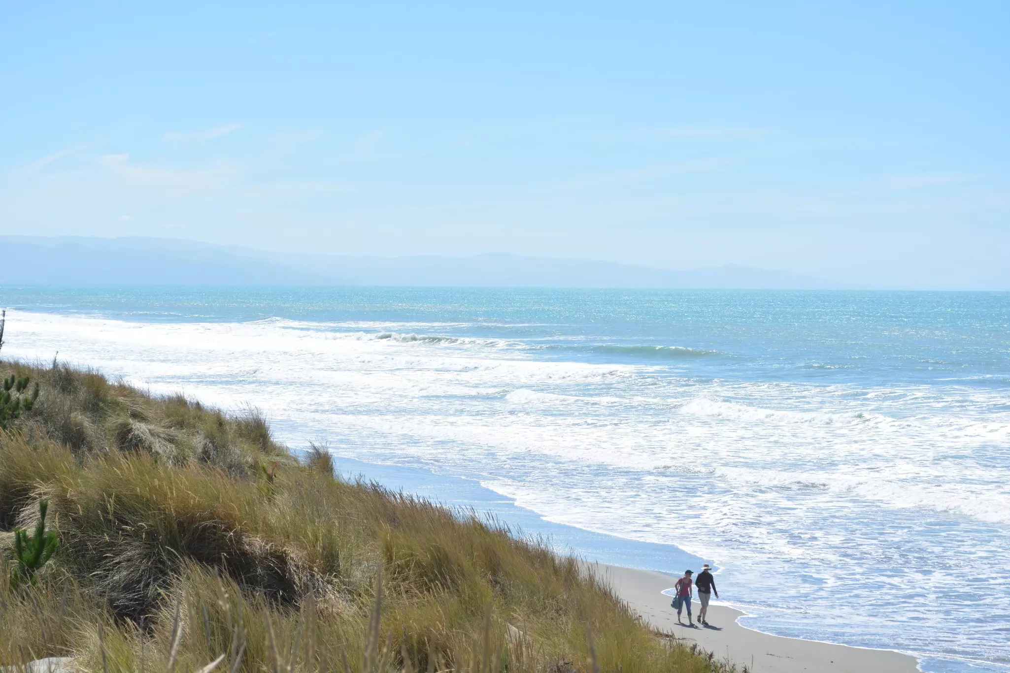 Waikuku Beach, South Island, New Zealand - 02.27.2015.: Waikuku Beach, Pegasus Bay in the South Island of New Zealand