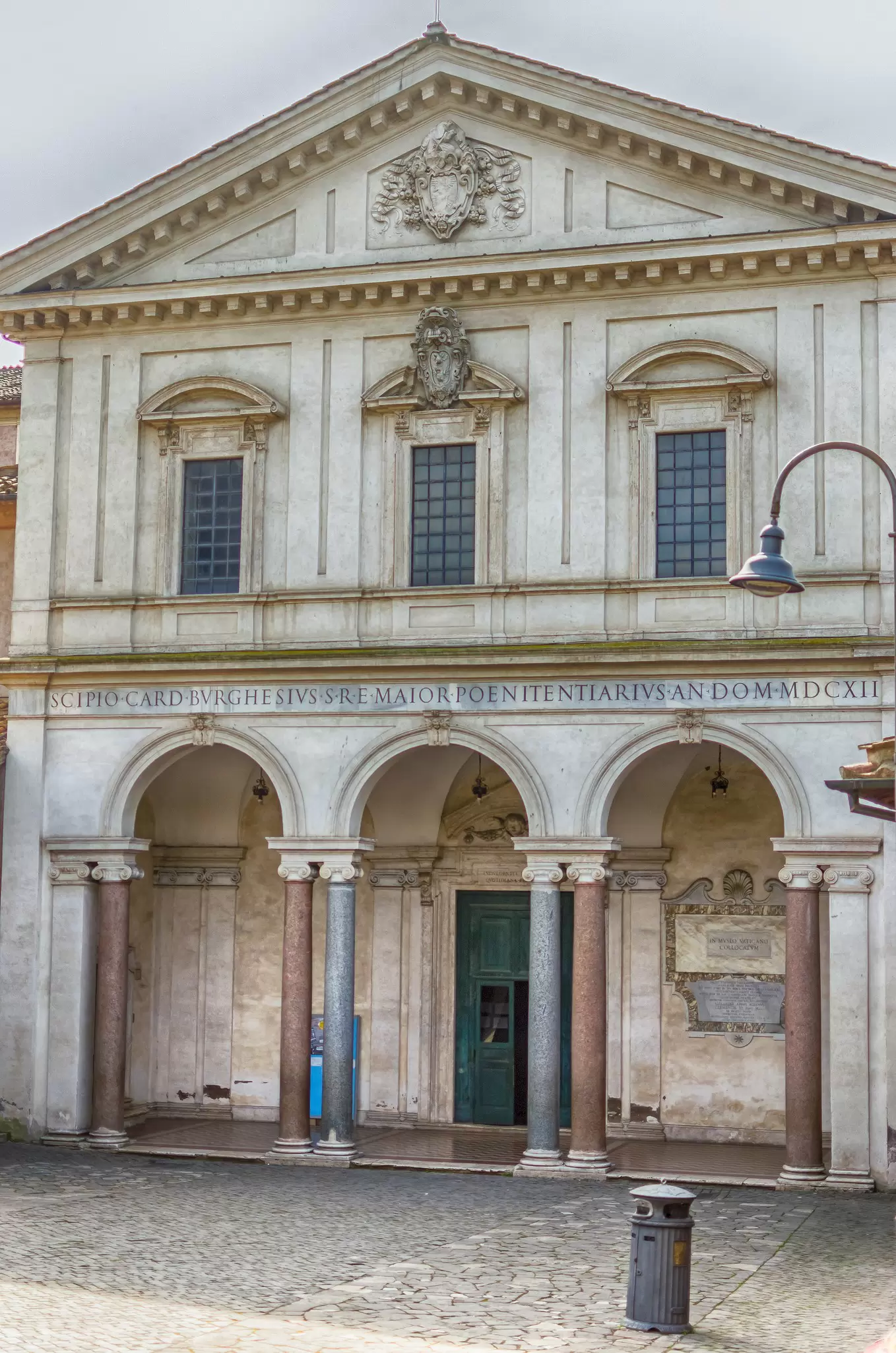Exterior of the Basilica di San Sebastiano,  located along Via Appia Antica in Rome, Italy.