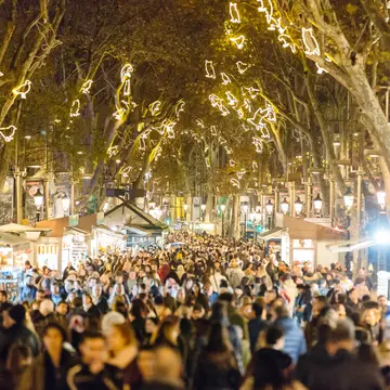 Experience the Christmas traditions that are unique to Barcelona. Alexander Spatari/Getty Images