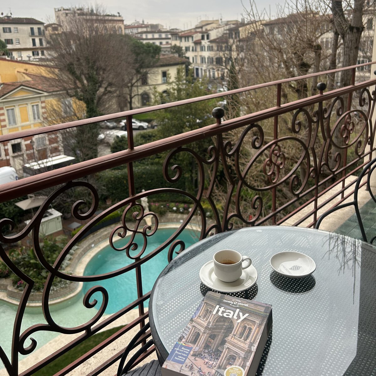 Hotel Villa Medici balcony