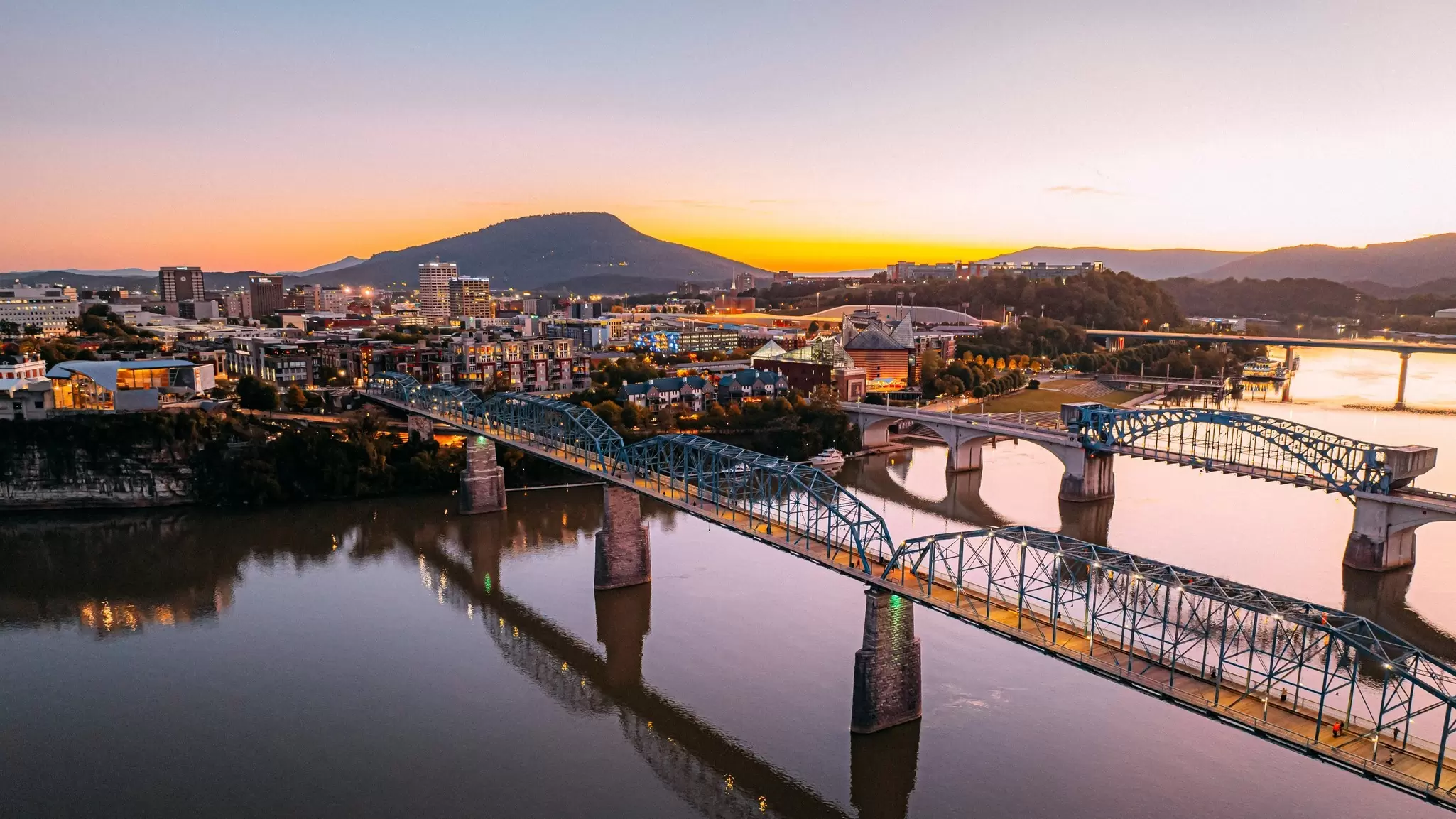 Chattanooga on the banks of the Tennessee River. Jeremy Poland/Getty Images