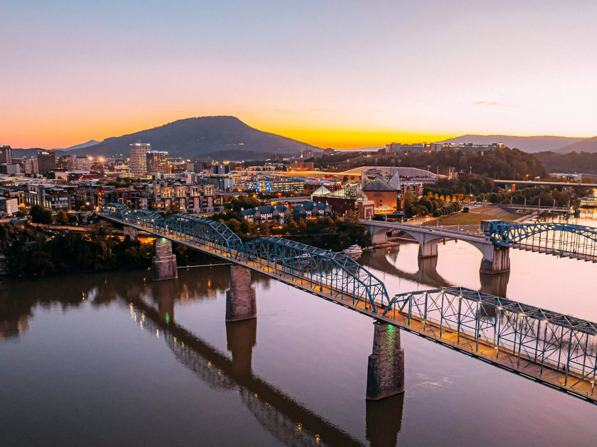 Chattanooga on the banks of the Tennessee River. Jeremy Poland/Getty Images