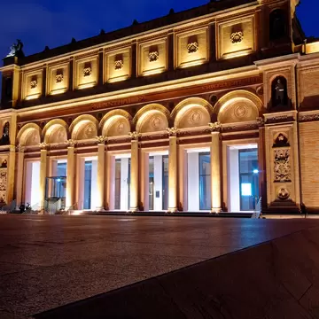 Exterior view of the Hamburger Kunsthalle in Hamburg, Germany.