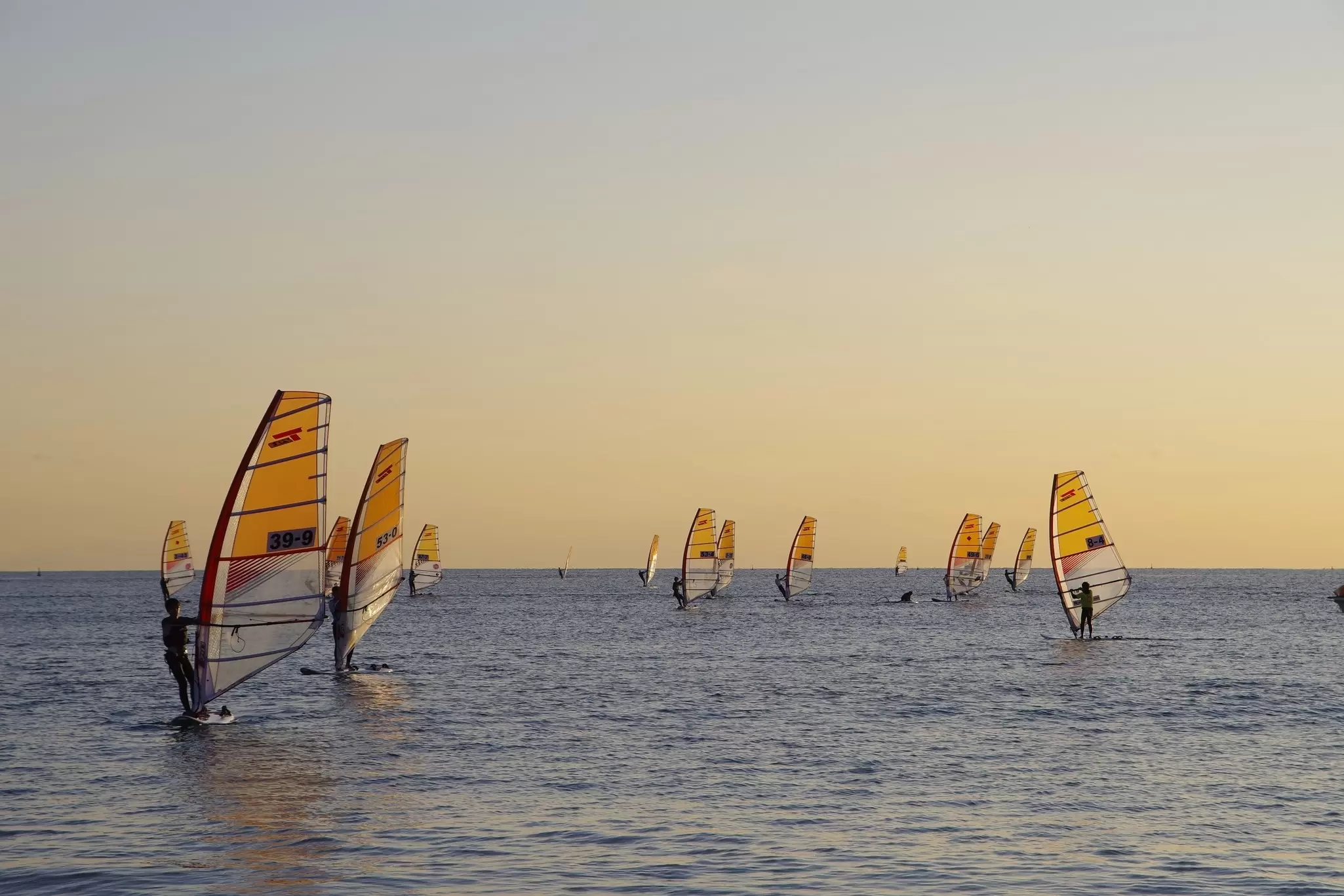 Windsurfers off of Yuigahama Beach, Kamakura. Kazuno William Empson/Shutterstock
