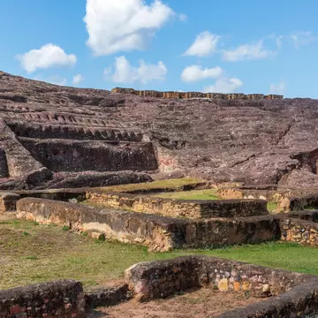Remains of El Fuerte Pre Inca archeological site near Samaipata in Bolivia.