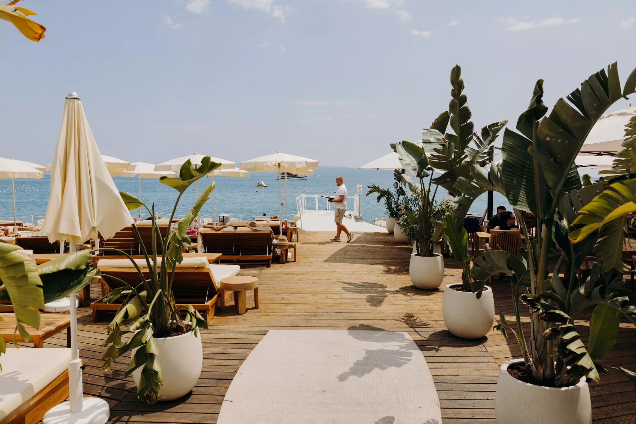 Split, Croatia. Radisson Blu Resort & Spa - View from Mistral Beach Club.