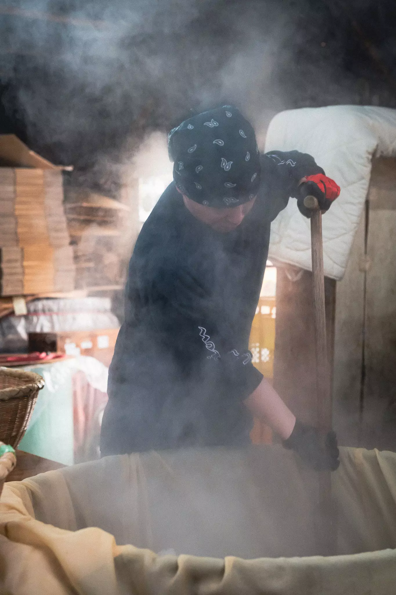 Making koji at Kojiya Saburoemon. Todd Fong