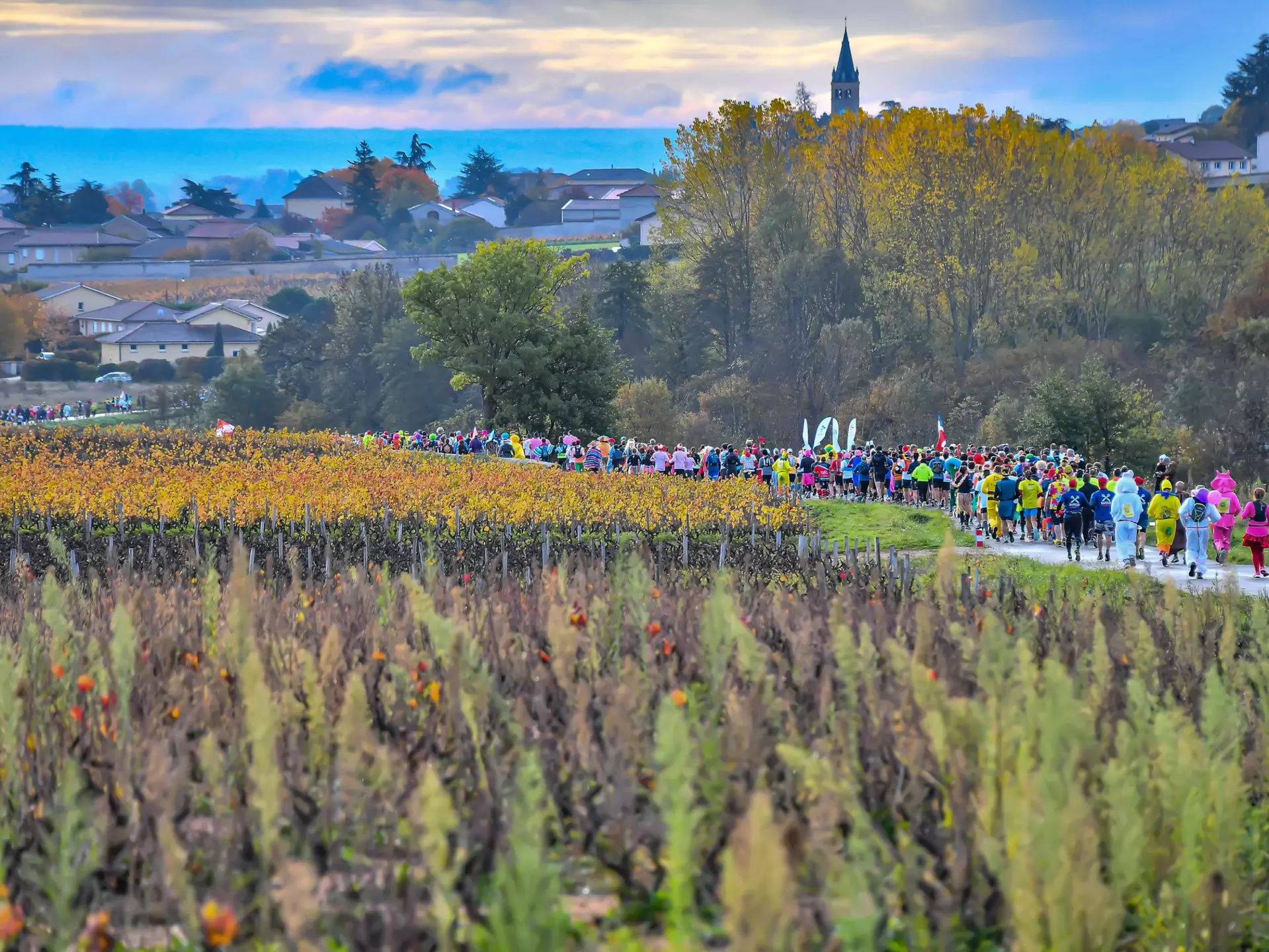 The Beaujolais Wine Marathon is a fun celebration of French scenery, cuisine, wine and culture © Morgan Bove