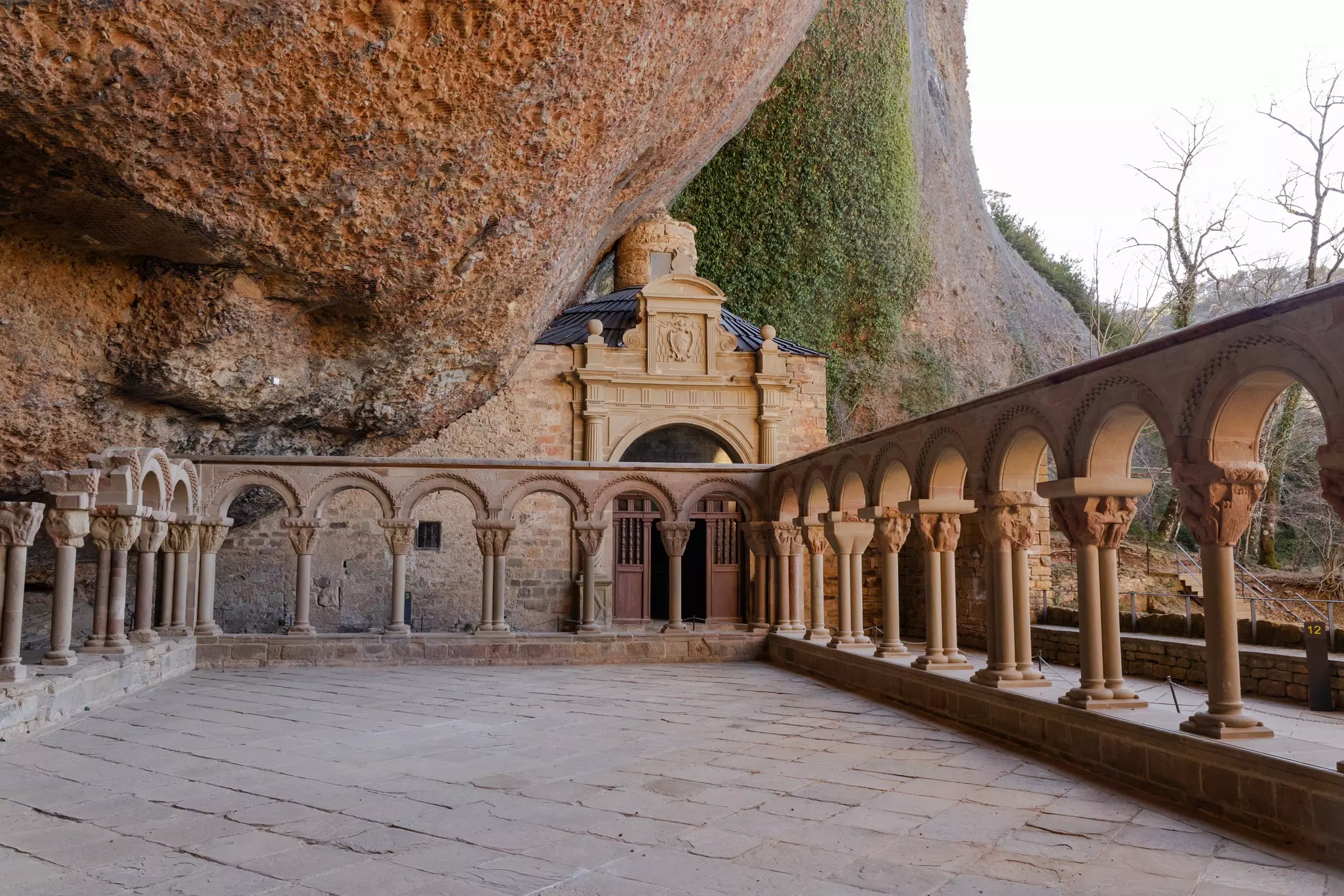 The Monastery of San Juan de la Peña in Jaca, Spain. 