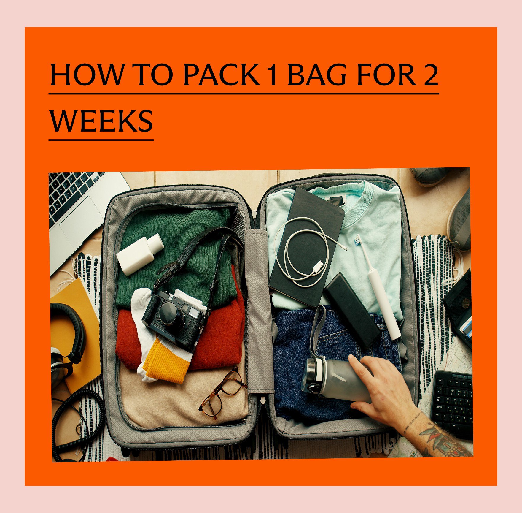 2 weeks, 1 bag, no problem