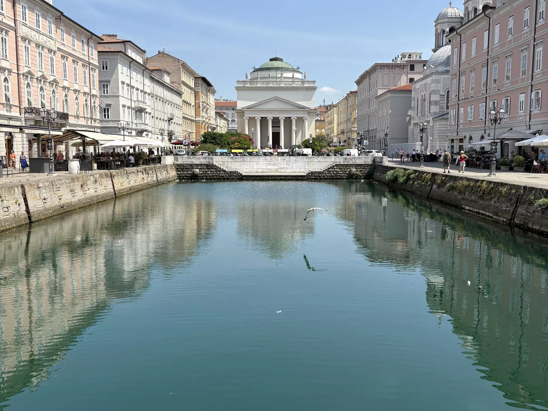 Boats along the Canal Grande, Trieste