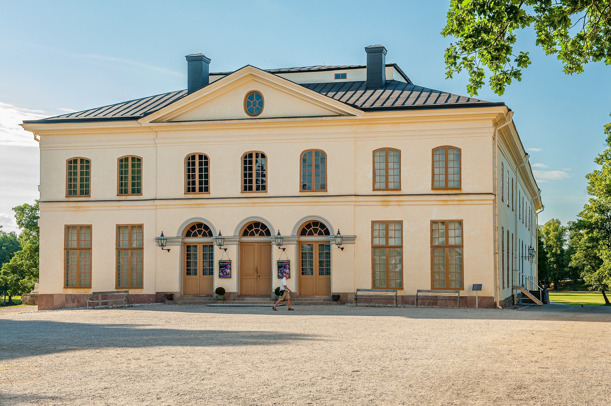 Stage of the theatre at Drottningholm Palace (Drottningholms slottsteater) in Stockholm, Sweden