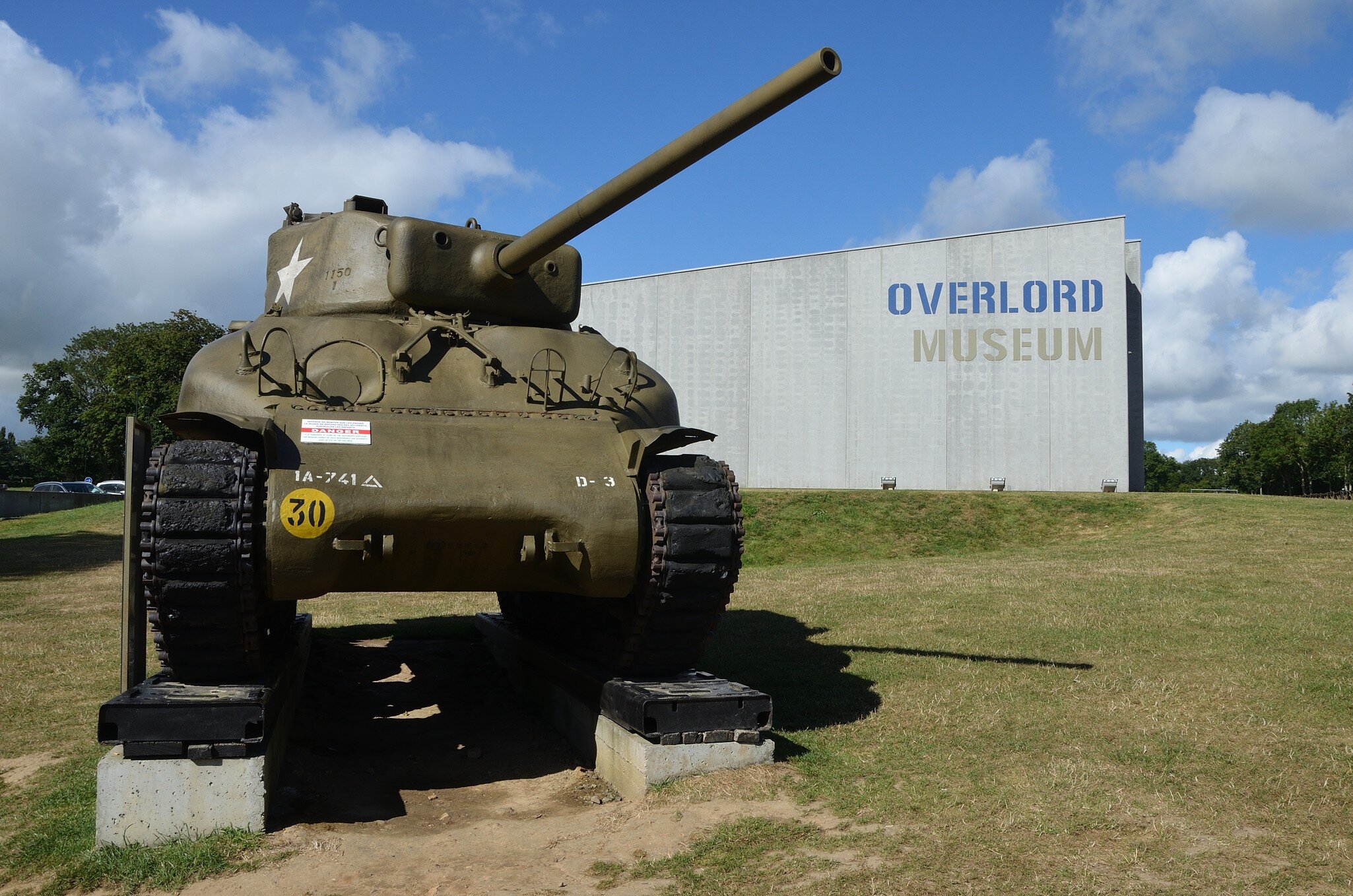 Sherman tank  at Overloard museum - Omaha Beach; Shutterstock ID 1167057679;