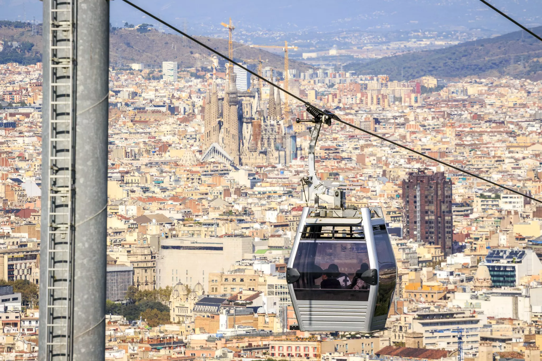 The Montjuïc cable car offers incredible views of the city but expect to pay just under €15 for a ticket © Shutterstock / Sopotnicki