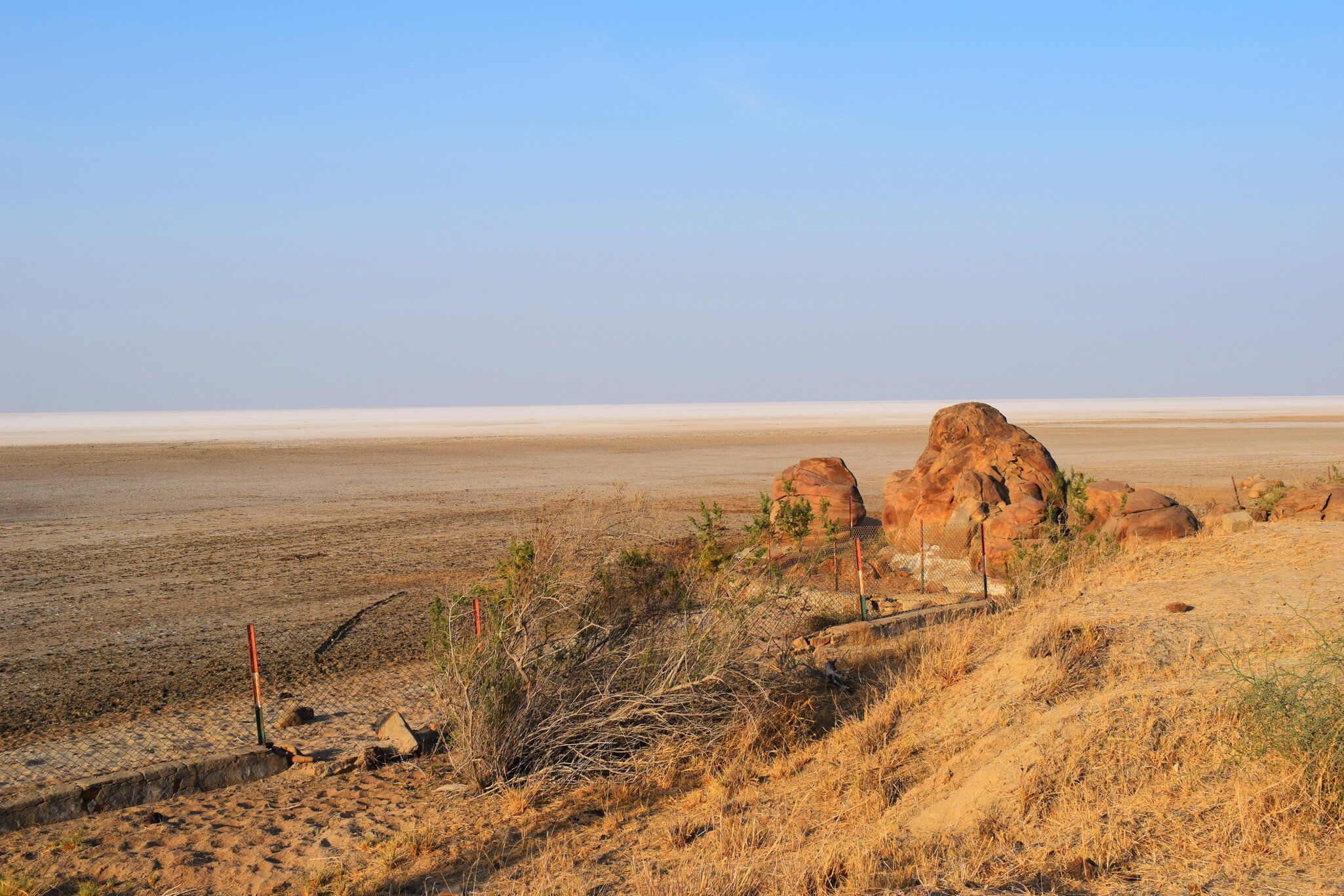 Fossil Park at Dholavira in Great Rann of Kutch, Gujarat India. 