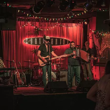 Band plays on Continental stage