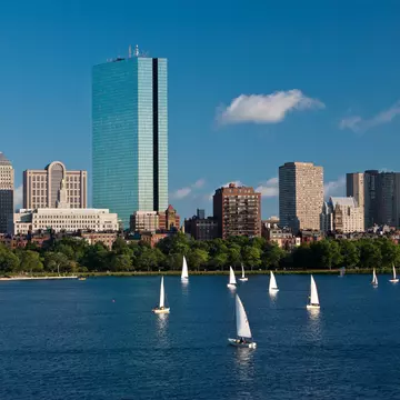 A view of Copley Square in Boston from across the Charles River. hawkeye978/Shutterstock