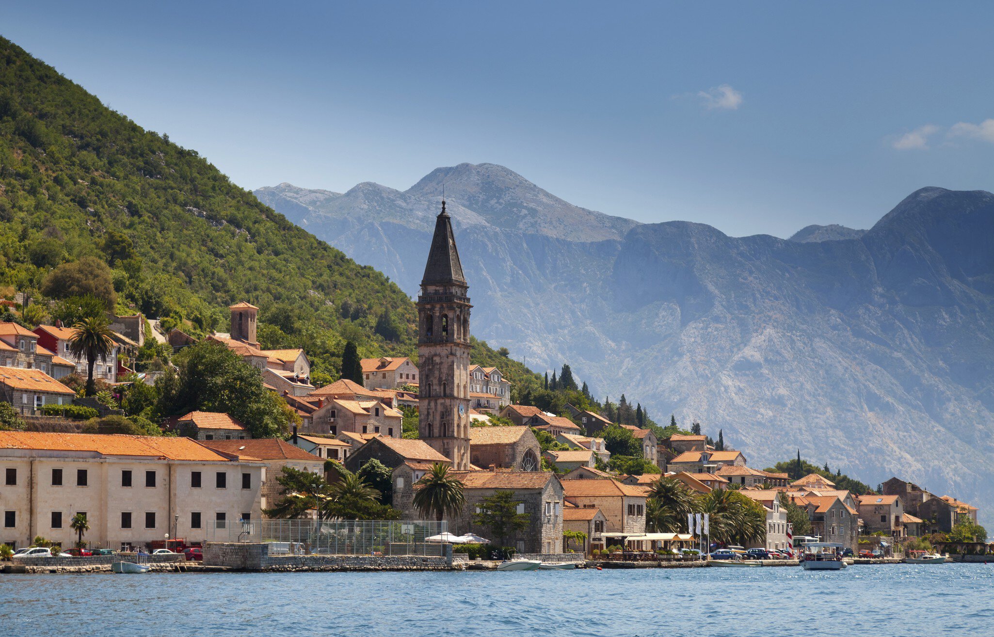 Old town landscape, Perast, Kotor Bay, Montenegro