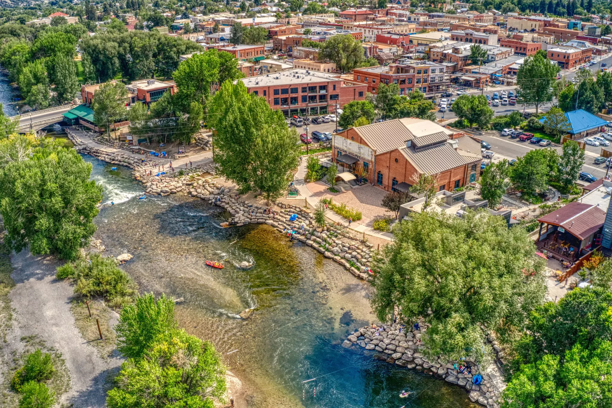 Salida, Colorado is a Tourist Town on the Arkansas river popular for white water rafting