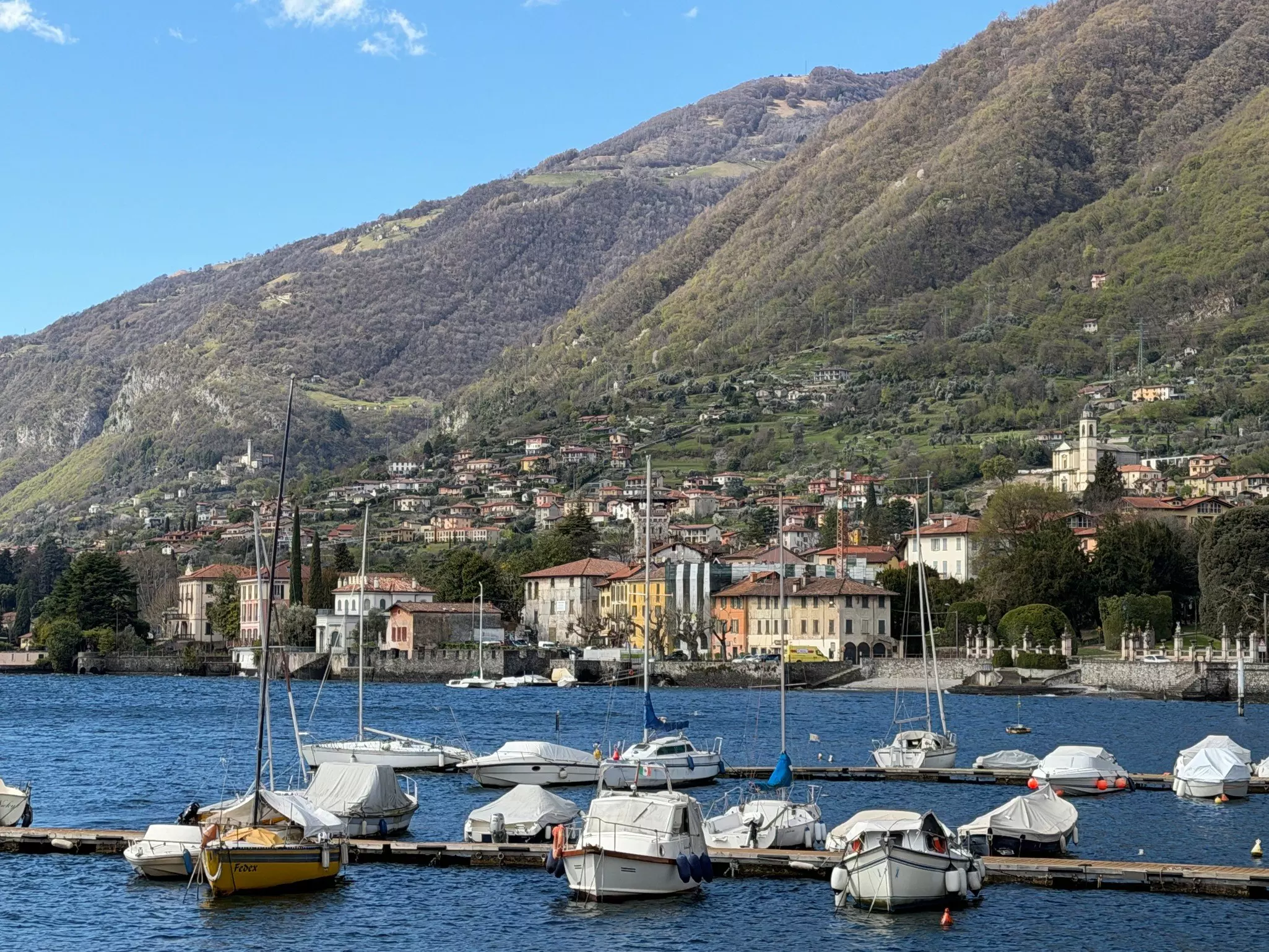 The town of Tremezzo on the shores of Lake Como.