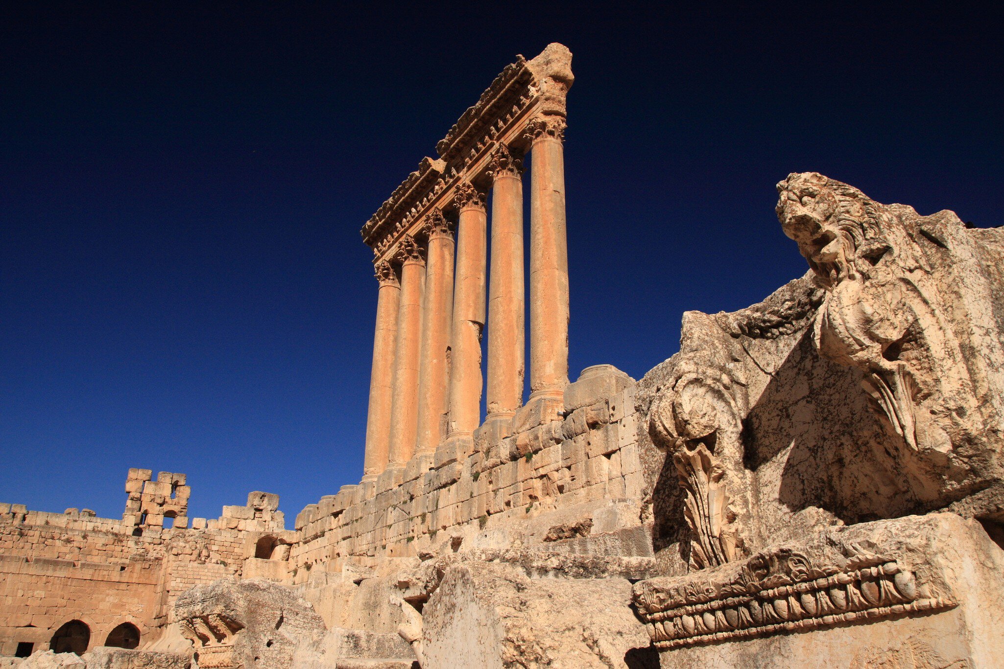 Temple of Jupiter, Baalbek, Lebanon.