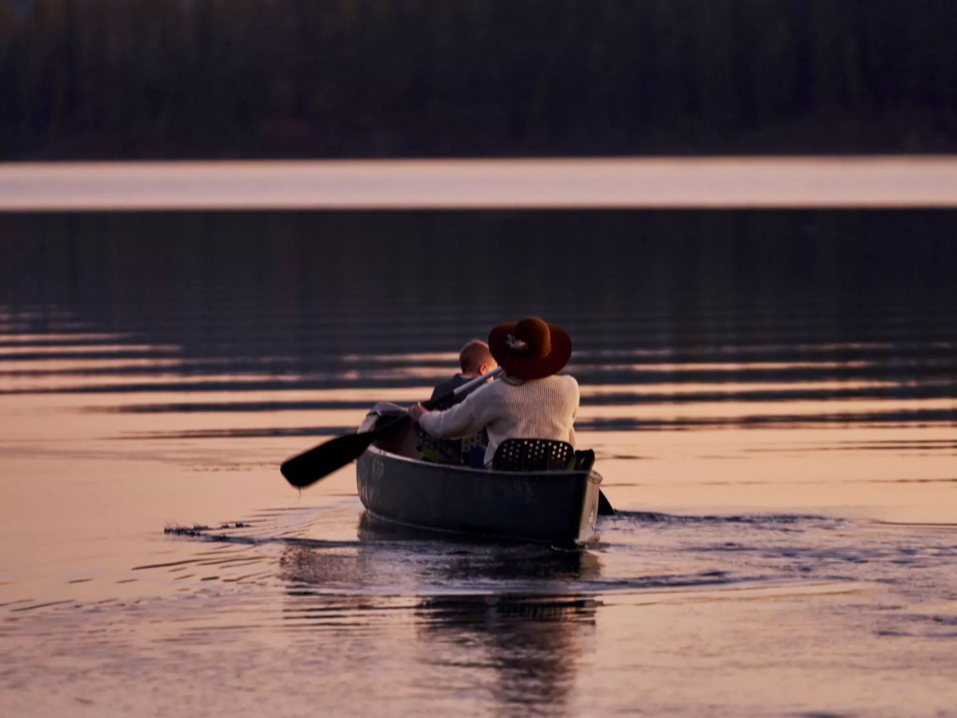 Canoeing is a perfect activity for your throwback summer vacation. Courtesy of The Resort at Paws Up