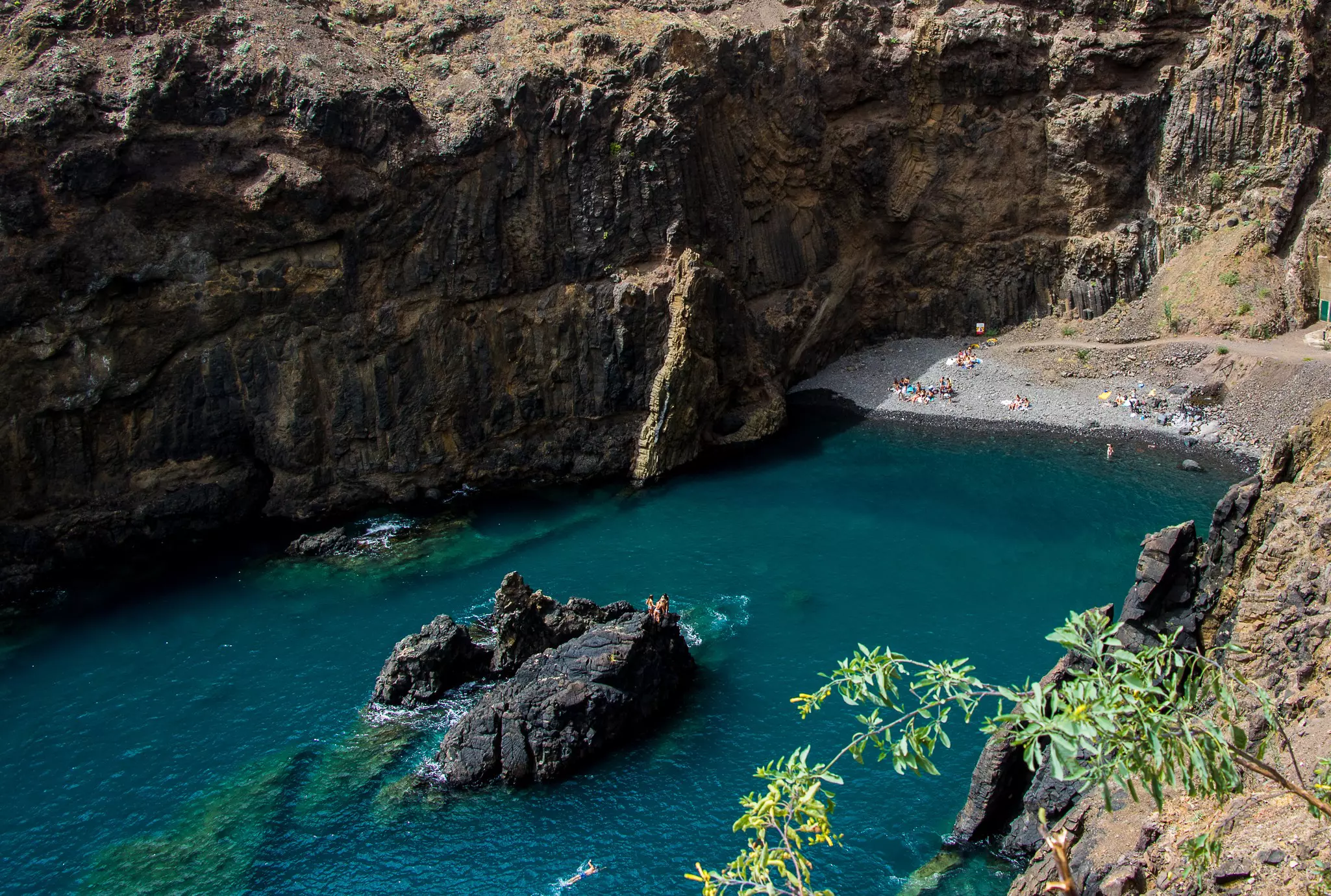 Typical landscapes of the island of Porto Santo (Portugal)