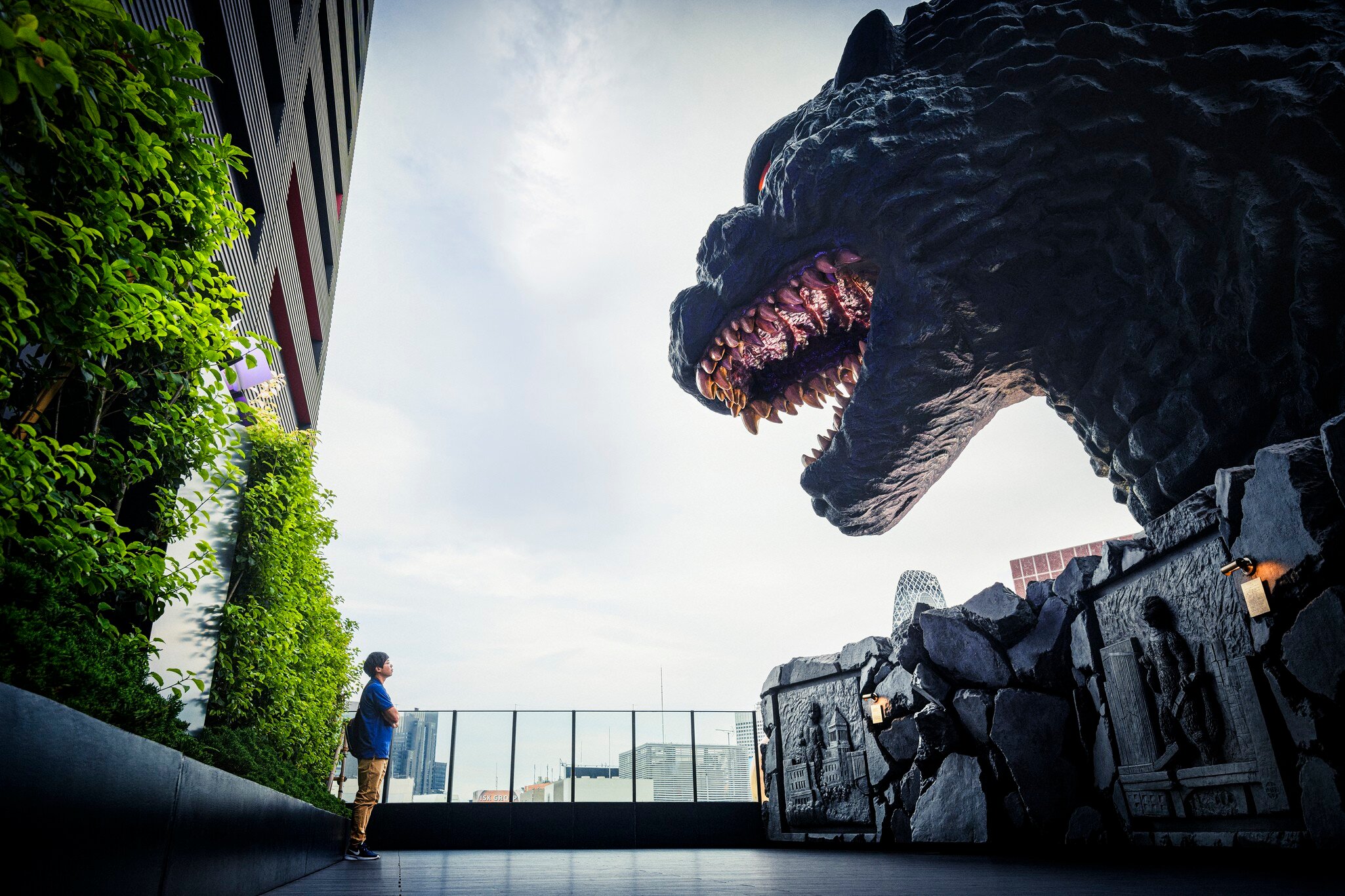 Godzilla at Hotel Gracery, Shinjuku.