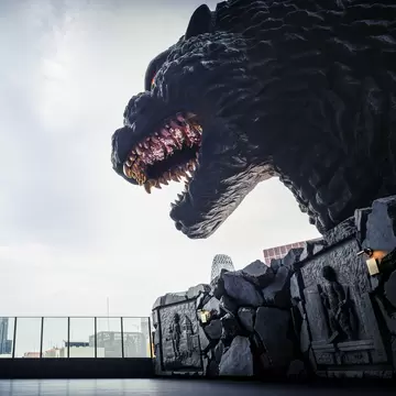 Godzilla at Hotel Gracery, Shinjuku.