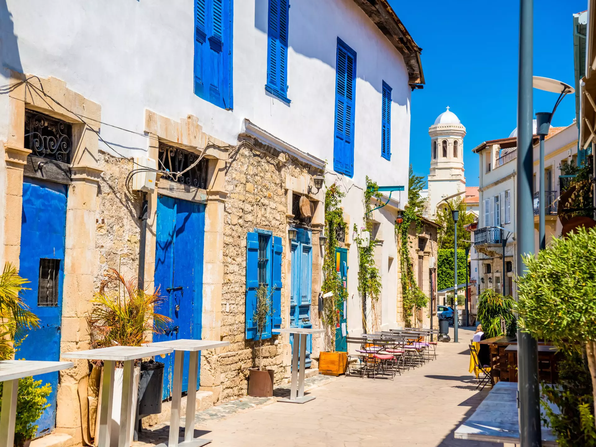 Genethliou Mitellla street in Limassol, Cyprus