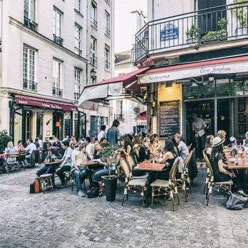 Place du Marché de Sainte Catherine in Le Marais, Paris. Massimo Borchi/Atlantide Phototravel/Getty Images