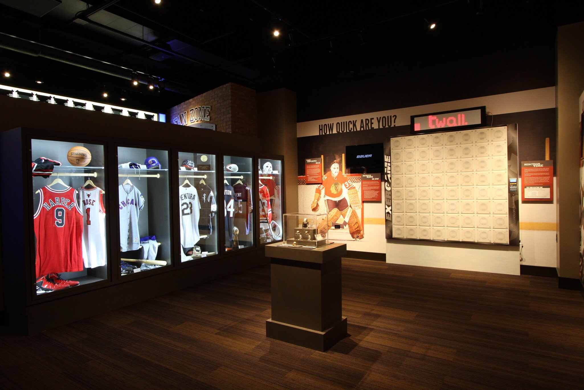 An exhibit at the Chicago Sports Museum in Chicago, Illinois.