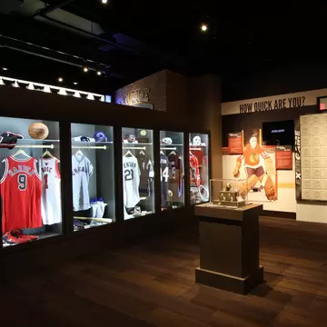 An exhibit at the Chicago Sports Museum in Chicago, Illinois.