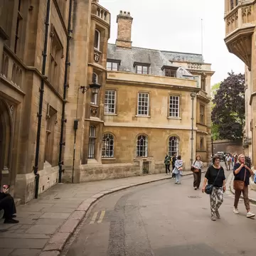 Exterior view of King's College Chapel in Cambridge University, UK.