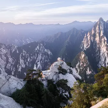 Sunrise over Hua Shan, Anhui. Germhess/Shutterstock