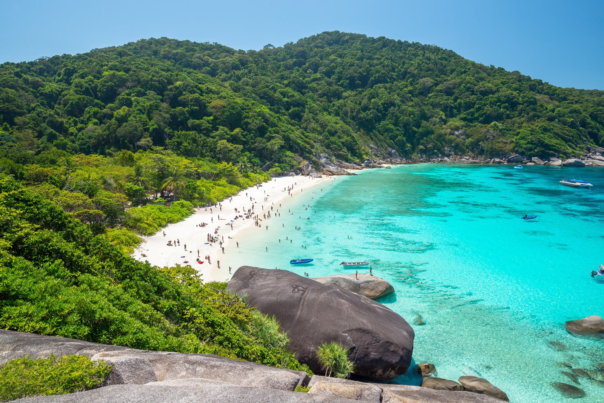 View point at Donald Duck Bay at Ko Similan Island in Similans national park, Thailand