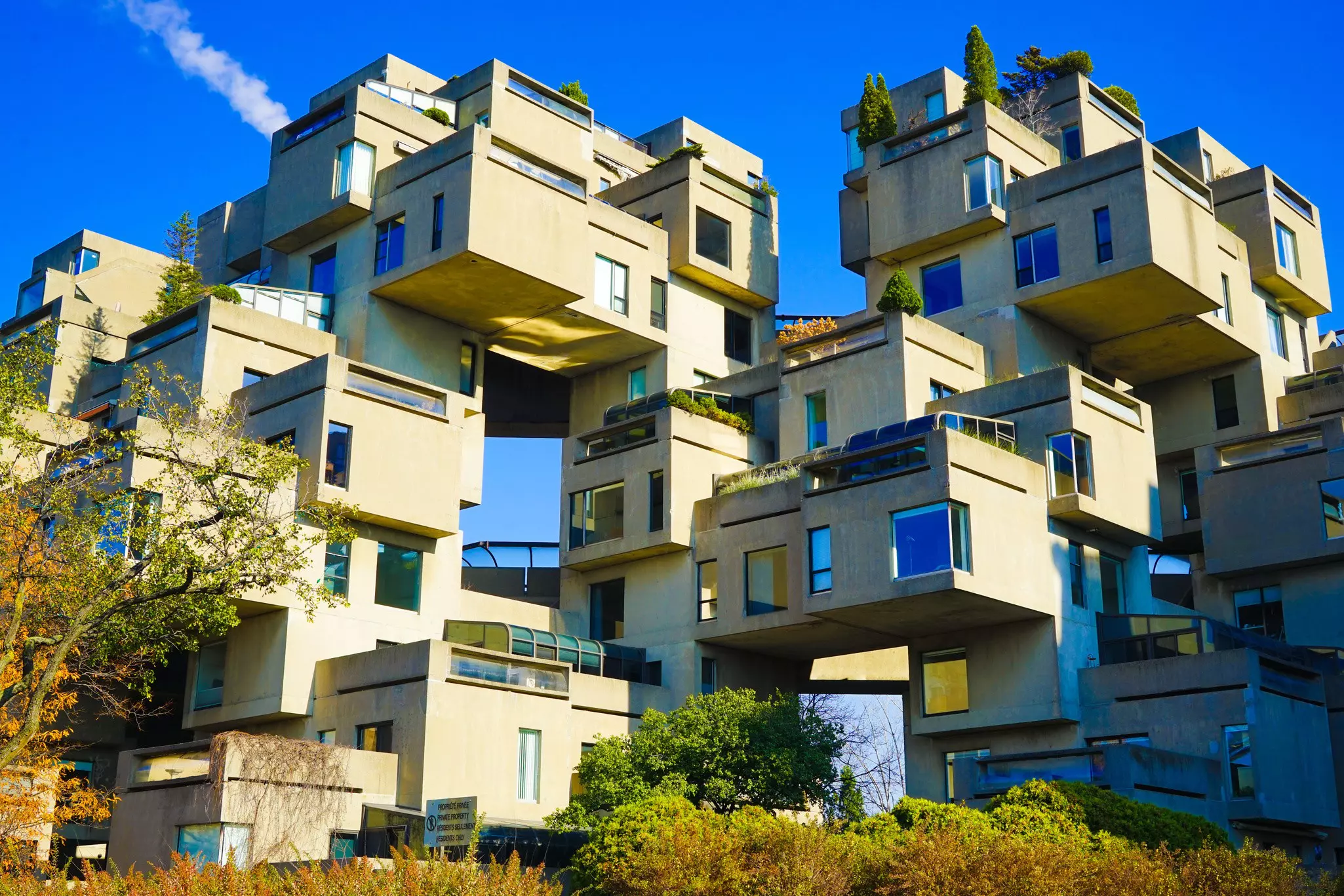The Brutalist architecture of Habitat 67. Inspired By Maps/Shutterstock
