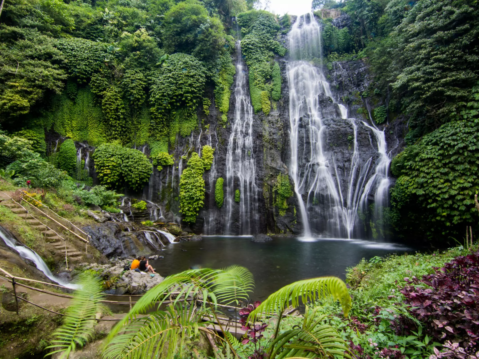 The Banyumala twin waterfalls in Bali. edi alif/Shutterstock