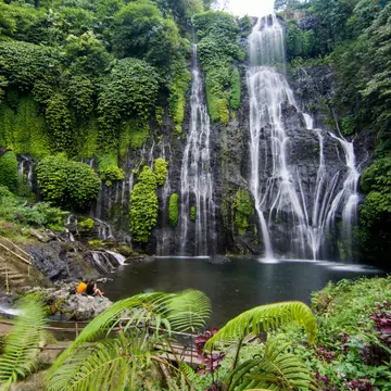 The Banyumala twin waterfalls in Bali. edi alif/Shutterstock