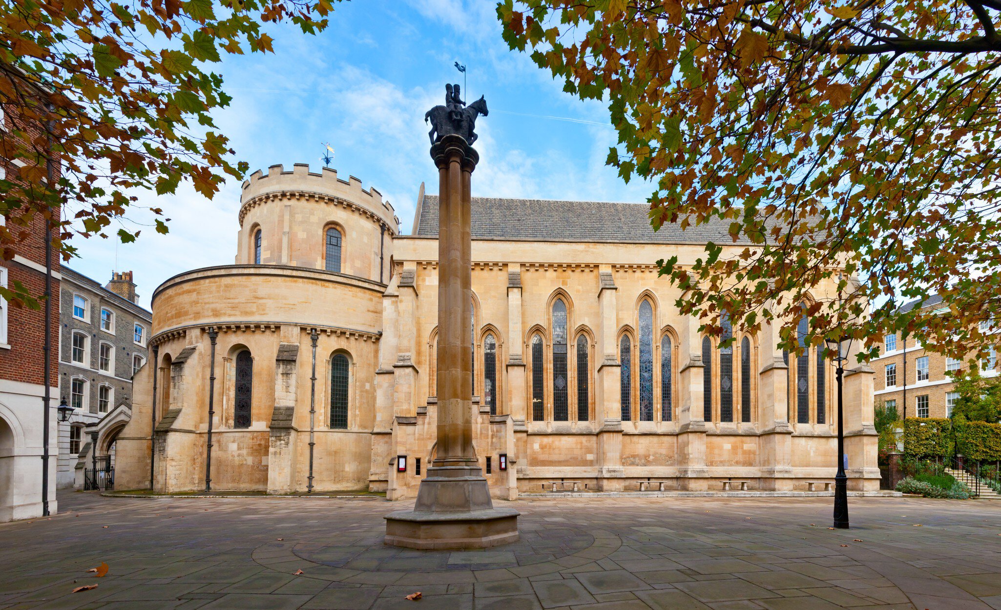 The Temple Church, a late-12th-century round church in London, England