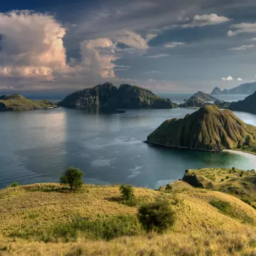 View of the south end of Padar Island