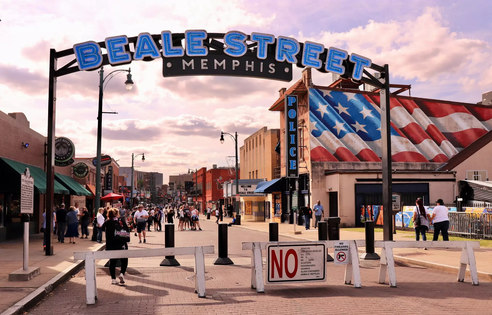 A view of Beale Street