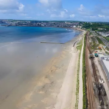 An aerial shot of EPIC