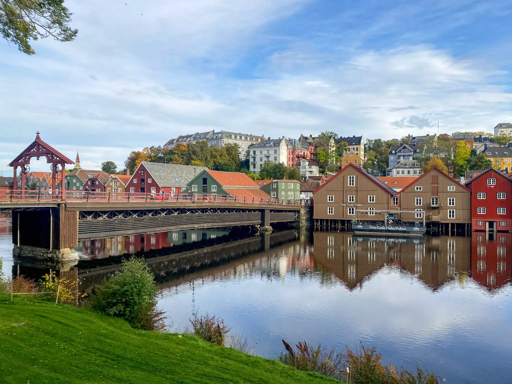 The final stop of Norway's longest train journey from Bodø is the colorful city of Trondheim © Daniel James Clarke