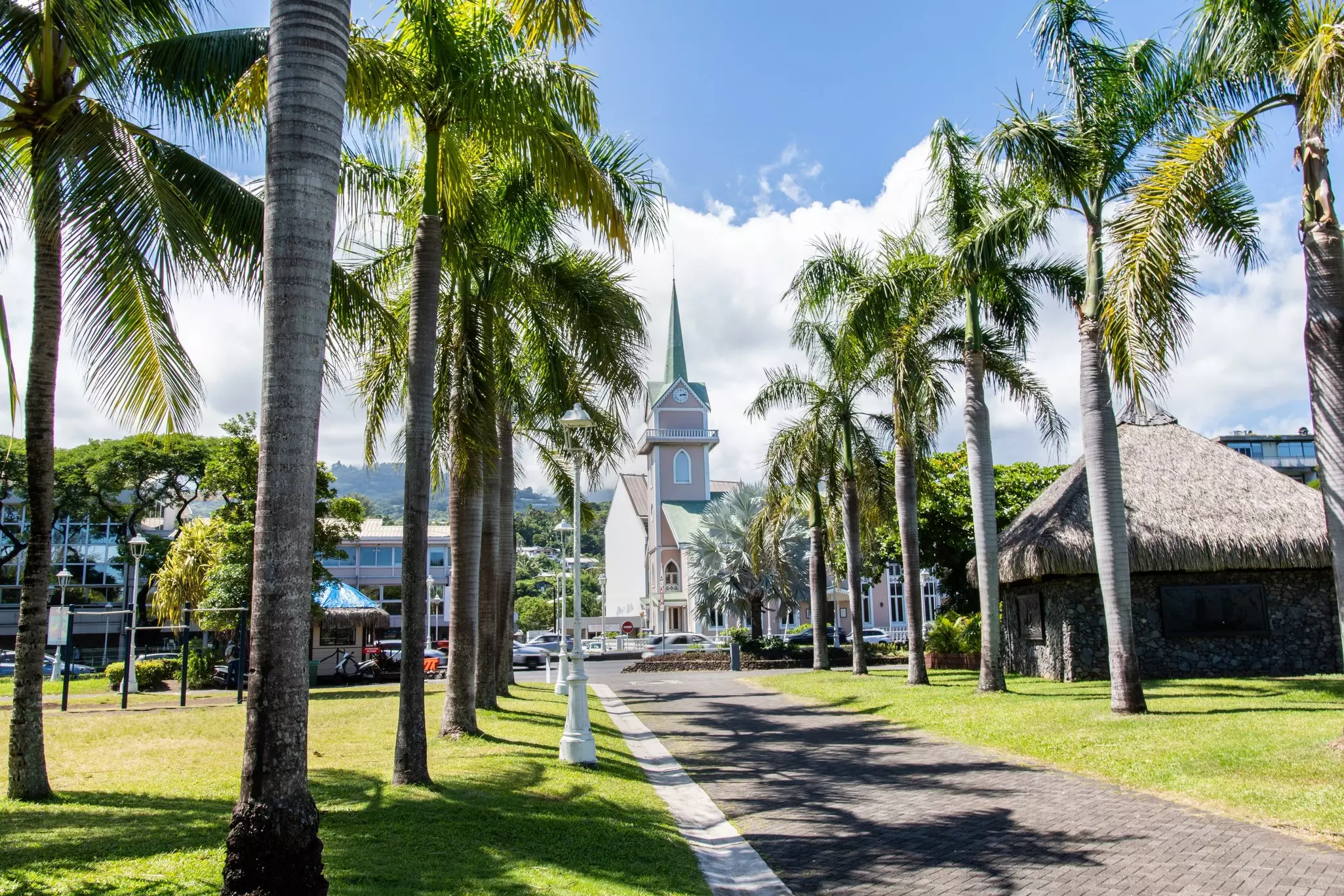 Paofai gardens in the heart of Papeete city.